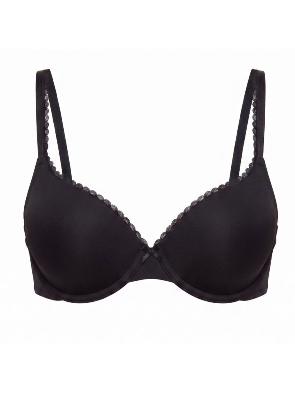 Paramour Felina Sensational Bra 34G Black Underwire Lightly Padded Plunge NWT